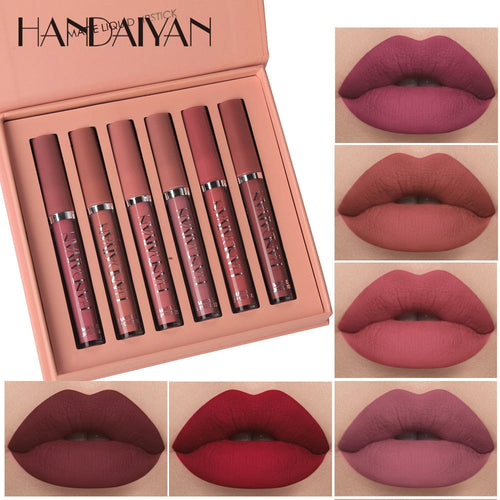 Handaiyan 6 Pcs Matte Liquid Lipsticks